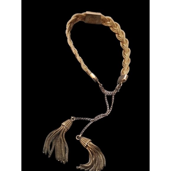 Durocharm NYC 10k Gold Filled 1886 Universitas Joannis Carroll Tassel Bracelet - Picture 3 of 4